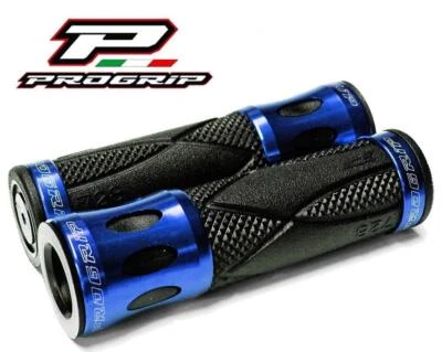 Progrip Aluminium Fahrrad-Griffgummi Noir/Bleu 939.04 - Photo 1/2