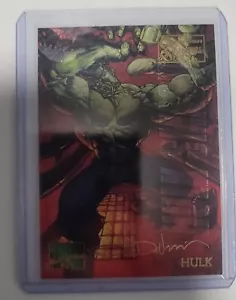 1995 Marvel Masterpieces Hulk E Motion Signature Series #40 - Picture 1 of 2