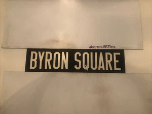 KELBUS Aberdeen 1960 A1 Linen Bus Destination Blind 30”- Byron Square - Imagen 1 de 12