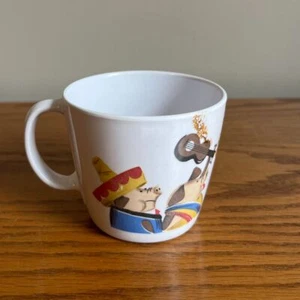 Vintage Noritake Melamine Ware Three Little Pigs Child's Cup Japan - Picture 1 of 8