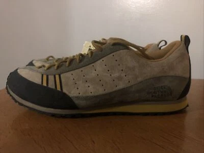 全新 男式 尺码 11.5 THE NORTH FACE 棕色/灰色麂皮绒 Vibram 鞋底 — 第 1/4 张图片