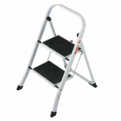 SCALA SGABELLO JOKER  IN ALLUMINIO 2 GRADINI ANTISCIVOLI SCALETTA RICHIUDIBILE - Immagine 1 di 2