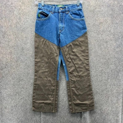 Cabela's Jeans Women 10 Blue Brown Hunting Workwear Denim Riding Equestrian - Image 1 of 4