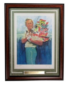 Arnold Palmer Autographed/Signed 16x20 Lithograph Framed JSA 195881 - Picture 1 of 4