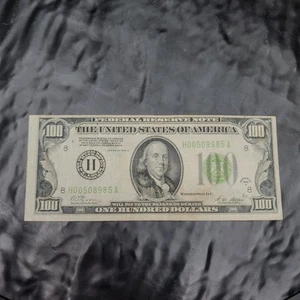 1928-A 100 $ EINLÖSBAR IN GOLD Federal Reserve Schein St. Louis MO Banknote USA💰 - Bild 1 von 8