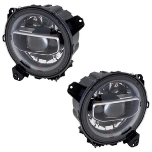 For Jeep Gladiator 2020 2021 Headlight Driver and Passenger Side | Pair LED CAPA - Picture 1 of 6