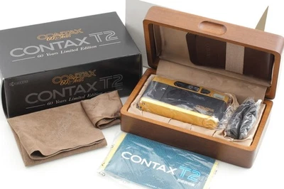 "UNBENUTZT mit Box" Contax T2 Gold 60th Year Limited 35mm Compact Film... - Bild 1 von 4