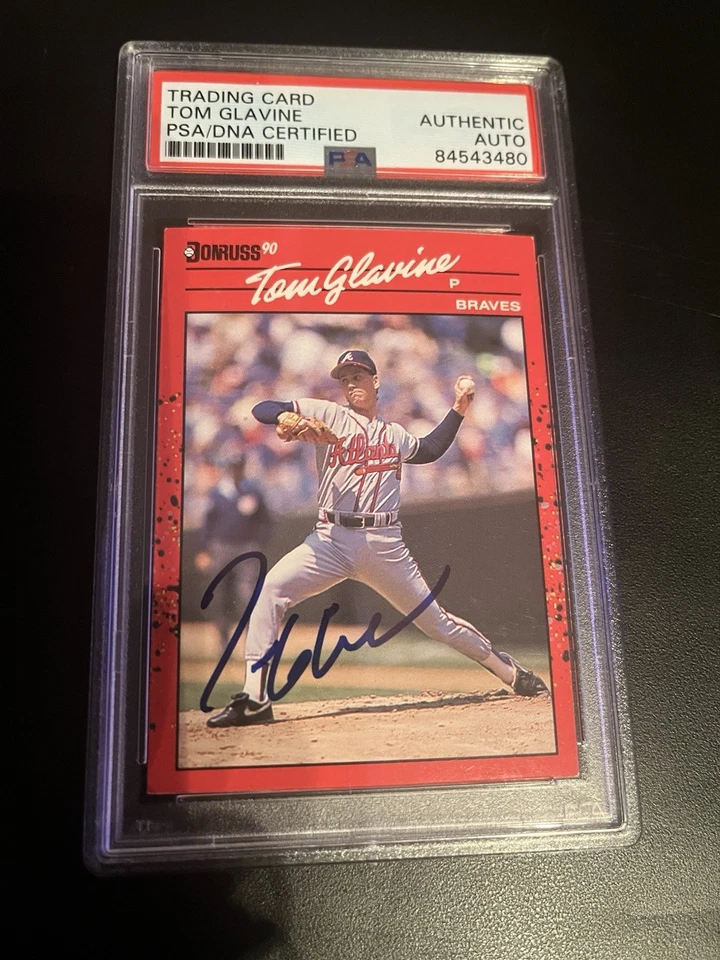 Tom Glavine Signed Autograph 1990 Donruss 145 - Image 1 of 1