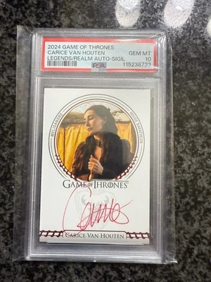 2024 Game Of Thrones Legends Of The Realm Auto Sigil Carice Van Houten PSA 10 - Image 1 of 2