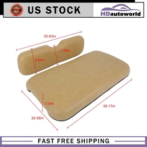 Fit For EZGO RXV Tan Golf Cart Front Cushion Set - Foto 1 di 9