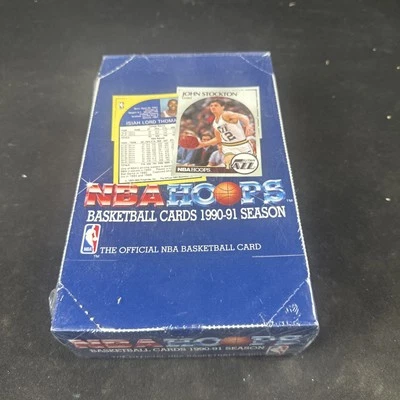 1990-91 NBA Hoops Series 1 Box 36 Packs Factory Sealed Menendez Brothers Jordan - Image 1 of 4