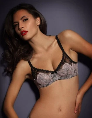 Agent Provocateur Francoise Black Pink Bra 30C NWT - Image 1 of 4