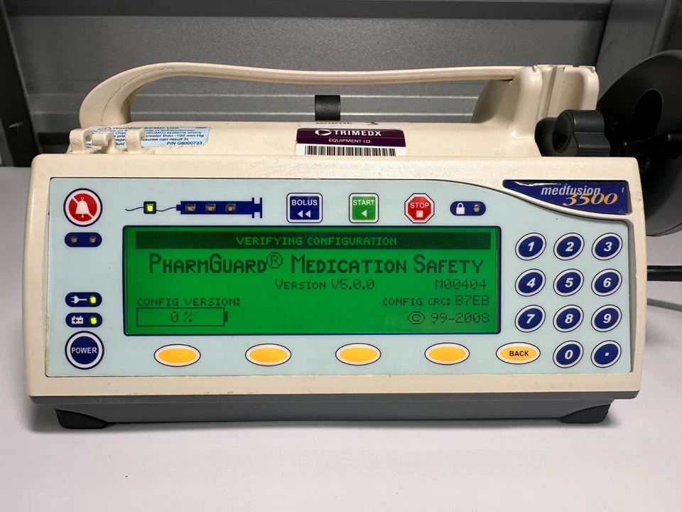 Smiths Medfusion 3500 Infusion Pump v5.0.0 w/ Pole Clamp and PharmaGaurd - Image 1 of 4