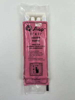 Q-SNAP Cross Stitch Embroidery Needlework FRAME 11 x 11  MADE In the USA NEW - Image 1 of 3