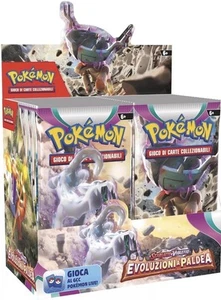 POKÉMON SCARLATTO E VIOLETTO EVOLUZIONI A PALDEA BOX SIGILLATO 36 BUSTINE (IT) - Foto 1 di 10