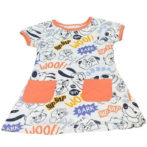 Disney Cream and Orange Cartoon Dress, Size Small (6) - Picture 1 of 7