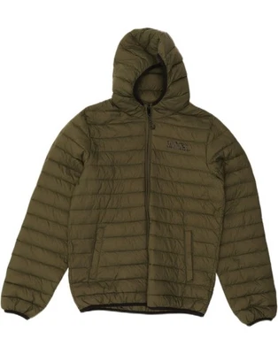 DIESEL Mens Hooded Padded Jacket UK 36 Small Green Nylon HQ07 - Image 1 of 3