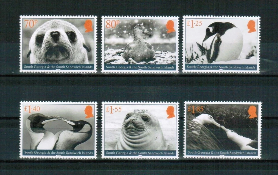 SOUTH GEORGIA & SSI 2025 FAUNA Animals SEALS PENGUINS BIRDS - MNH - Image 1 of 1
