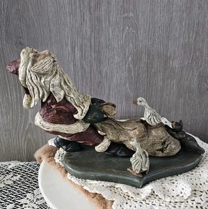 American Chestnut Folk Art Santa Claus And All His Friend Help Figur 1998 - Bild 1 von 14