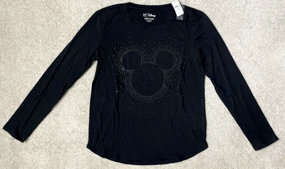 NWT's Gap For Good Size 14/16 Black Disney Organic Cotton Long Sleeve - Image 1 of 4