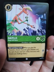 88/204 GAZELLE ENGEL MIT HÖRNERN AZURIT MEER COMMON DISNEY LORCANA KARTE - Bild 1 von 1