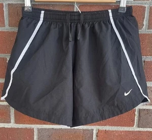 Nike Dri Fit Running Shorts Black white trim Girls Size XL - Picture 1 of 3