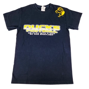Oregon Ducks Football T Shirt Mens Size Small Black Cotton Tee University Sports - Picture 1 of 6