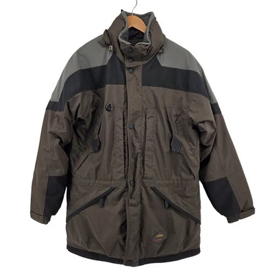 Cabelas Dry Plus Mens M Tall Brown Gray Insulated Winter Parka Rain Jacket - Image 1 of 4