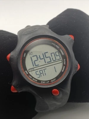 Oakley Men Sport Multifunction Black Rubber Band Quartz Digital 42mm Watch - Image 1 of 4