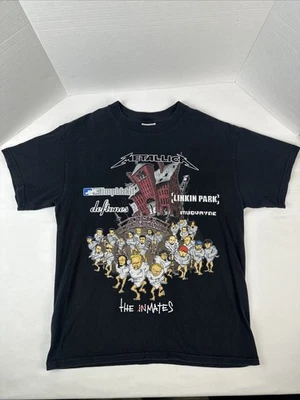 Vintage Metallica Summer Sanitarium The Inmates Tour Shirt Mens Medium Y2K EUC - Image 1 of 4