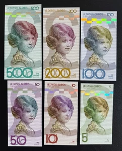 Notas de recuerdo de fantasía - 5 a 500 libras con diseño de la reina Isabel II - Nuevas - Imagen 1 de 2