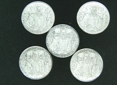 1 oz .999 Silver Round - 5 rounds  Atlantis POSEIDON - Mythical Cities Series - Image 1 of 4