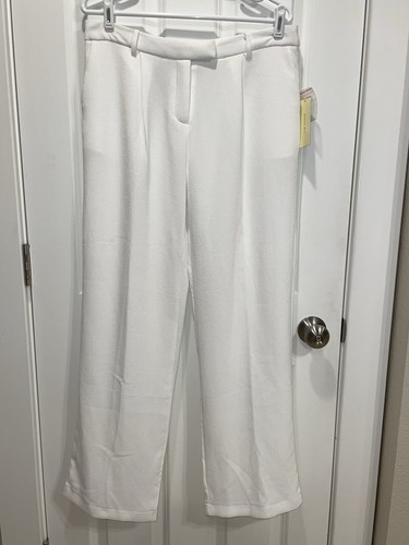 OFF WHITE NWT Sophie Rue Women’s XL Off White Dress Pants Textured