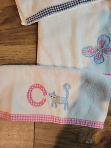 Pottery Barn Kids Set Of A B C Bath Towels - Picture 1 of 8