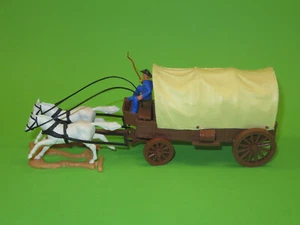 TIMPO TOYS Planwagen 2.Version Achsen + Räder und Kutsche in dunkelbraun rar - Bild 1 von 4