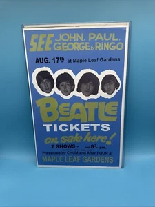 BEATLES POSTER LATE 2000'S VINTAGE 11 X 17 IN TOP LOADER CONCERT BOARD - Picture 1 of 1