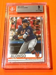 2019 Topps Series 2 Pete Alonso Mets Rookie BGS 9 Mint 0991 RC - Bild 1 von 2