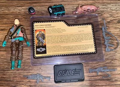 Tarjeta de archivo completa Gijoe Night Force Nocturnal Fire Joecon C9 Spearhead 2013! Foto 1 de 4