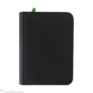 Vault X: Premium 4-Pocket Exo-Tec® Zip Binder - Signature Black :: A5/20 Pages A