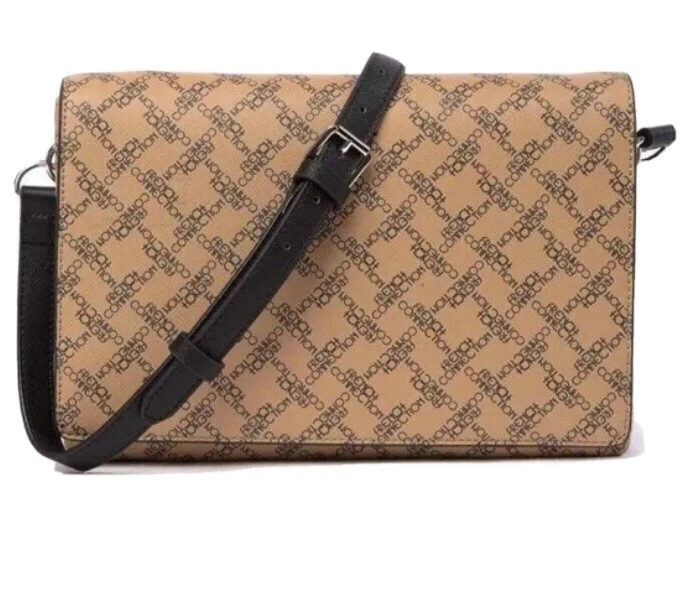 FRENCH CONNECTION Marin Bolso de Mano Mensajero Cartera Repujada Camel Bronceado Nuevo con Etiquetas Foto 1 de 4