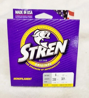 Stren Monofilament Hi-Vis Gold 6lb / 330yd Fishing Line - Image 1 of 2