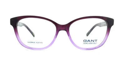 Armação de óculos de plástico GANT GW4007 PUR roxo desbotado redondo 54-15-135 4007 - Imagem 1 de 4