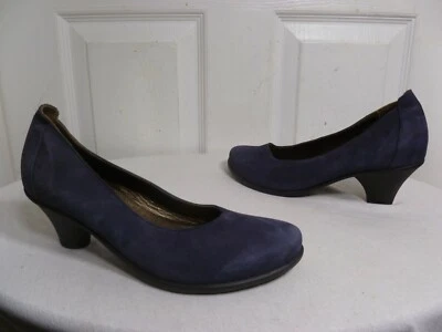 ARCHE MUJER AZUL MARINO GAMUZA ZAPATOS MOCASINES EU 37 US 61/2 HECHOS EN FRANCIA Foto 1 de 4