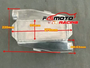 Intercooler líquido aire agua aluminio universal enfriador de carga 180° entrada salida - Imagen 1 de 7