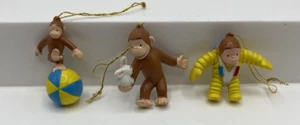 Menge 3 Neugierige George Affe Astronaut Hase Kugel Mini Weihnachtsschmuck - Bild 1 von 8