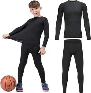 HOPLYNN Youth Boys' Compression Leggings Athletic Shirt SIZE-S - Picture 1 of 4