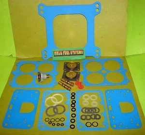 HOLLEY 4150 REBUILD KIT W/ BLUE NON STICK GASKETS 650 750 830 850 & MORE W/PV - Foto 1 di 7