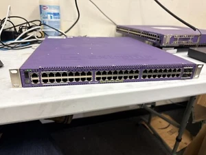 Extreme X460-G2-48P-10GE4 48-Port POE With VIM-2SS Summit Stack Network Switch - Picture 1 of 9