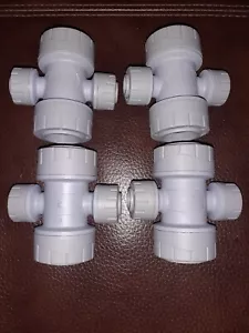 4 x POLYPIPE POLYPLUMB PB2822 22MM X 10MM 2 PORT MANIFOLD  - Picture 1 of 2