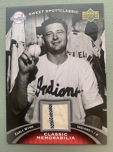 Early Wynn 2007 UD Sweet Spot Classic HOF Game Used Cleveland Indians Jersey